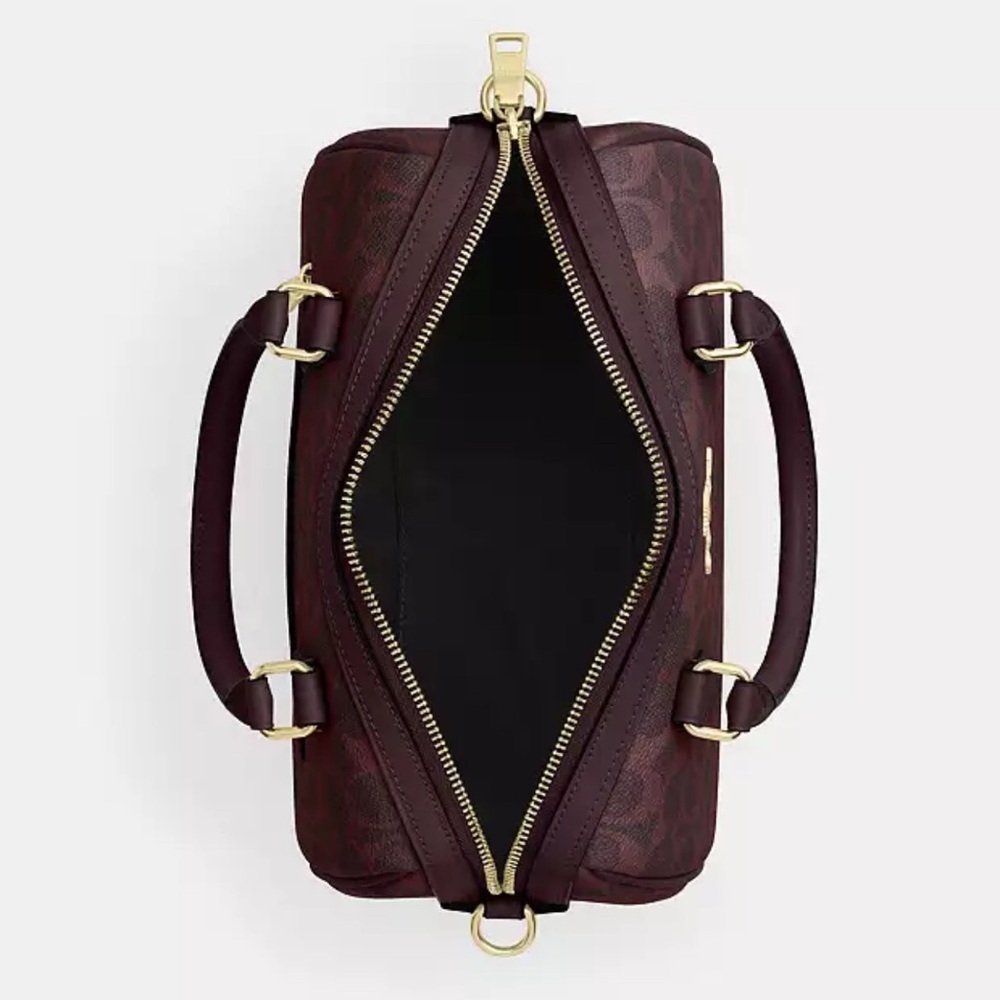 Coach Rowan Satchel Bag In Signature Canvas - Picture 3 of 12